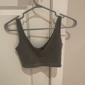 Brandy Melville Charcoal Crop Top